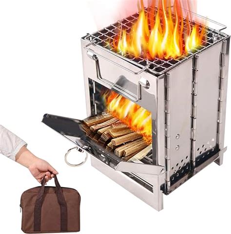 camp fire box 2 x 4 with steel top|fire box for camping.